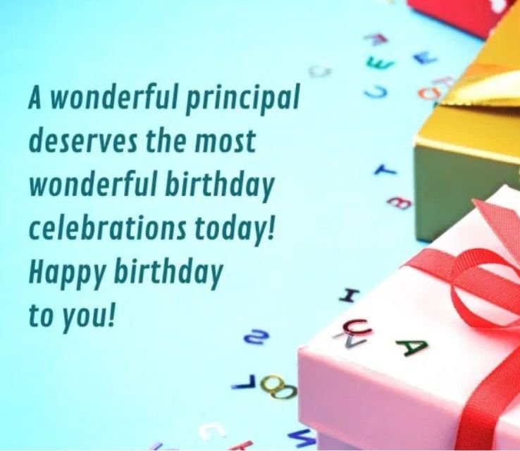 Birthday Wishes for Principal