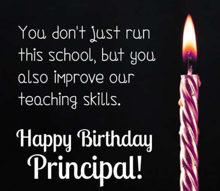 Birthday Wishes for Principal