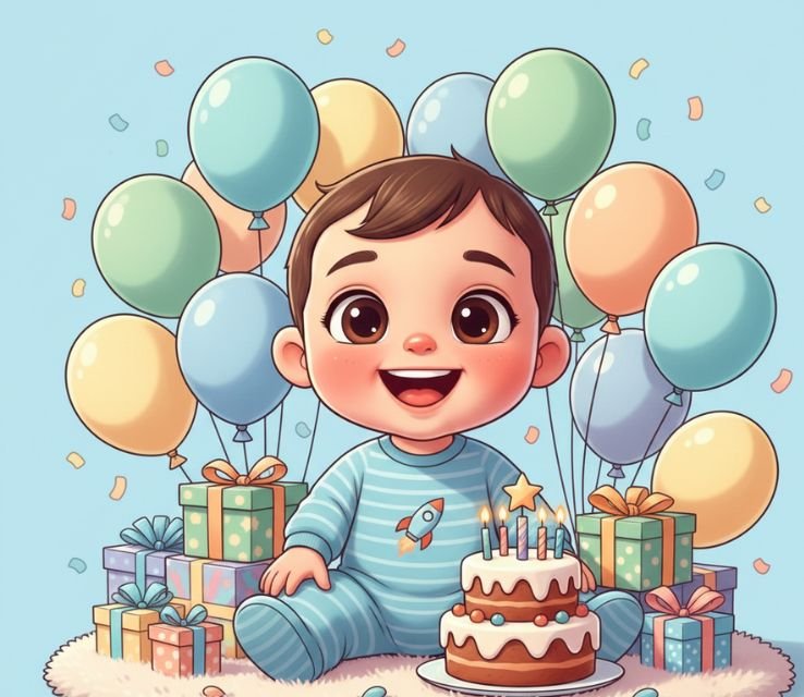 Cute Little Baby Brother Birthday Wishes