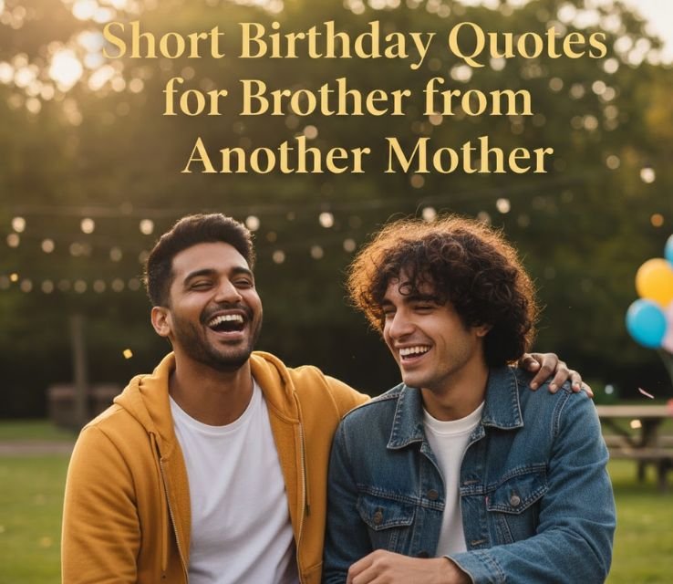 Short Birthday Quotes for Brother from Another Mother