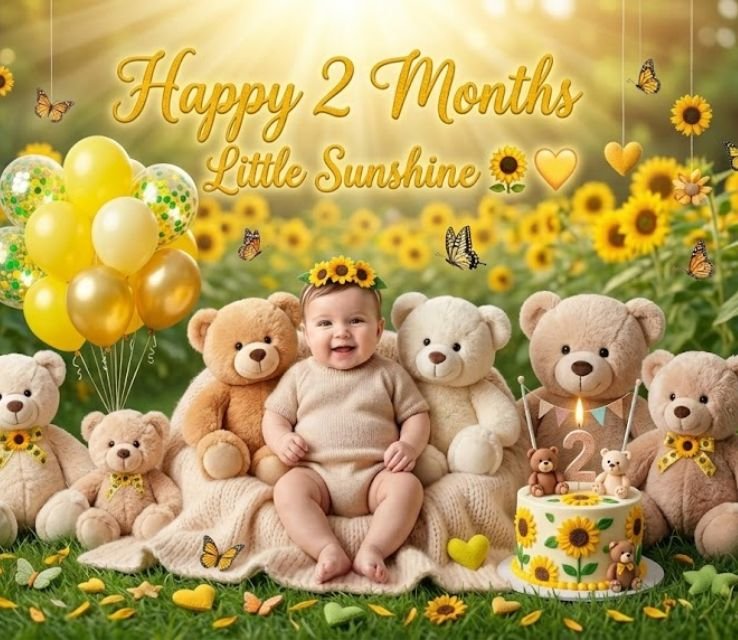 2 Month Baby Birthday Wishes