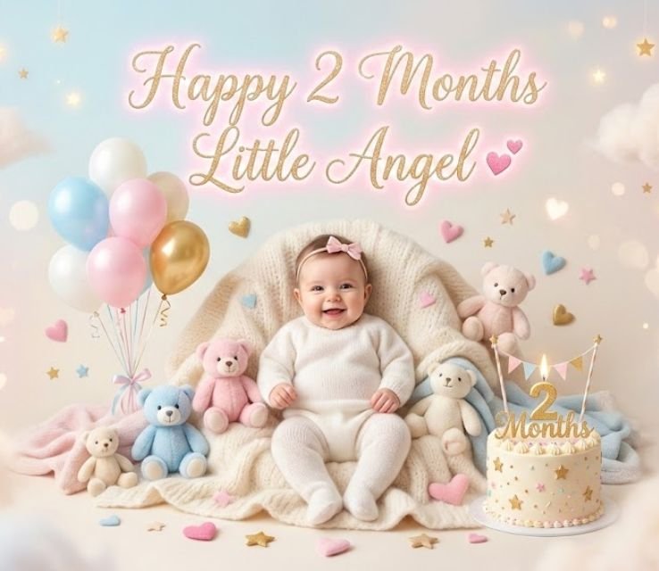 2 Month Old Baby Birthday Wishes