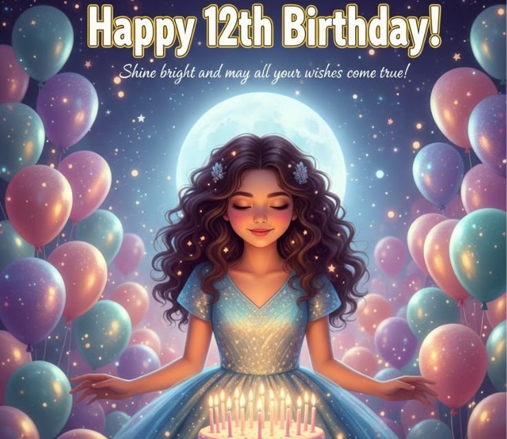 Heartfelt 12th Birthday Wishes