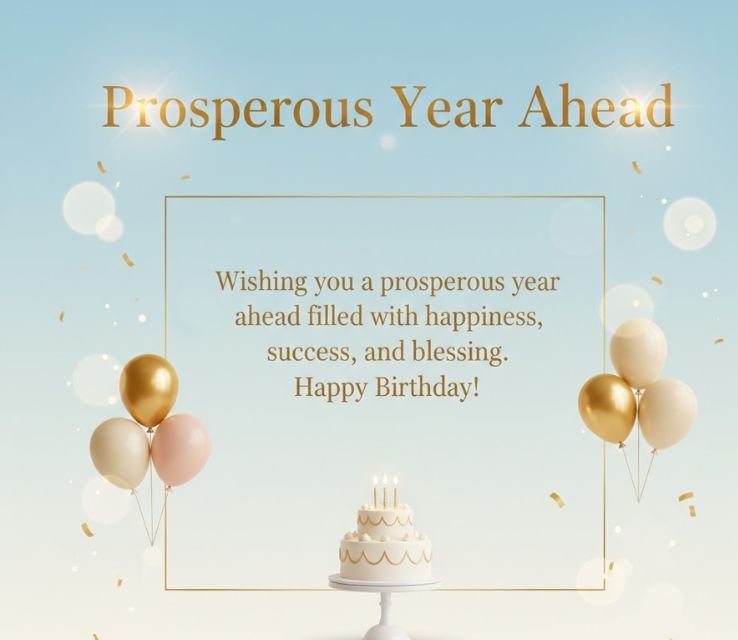 Prosperous Year Ahead Birthday Wishes