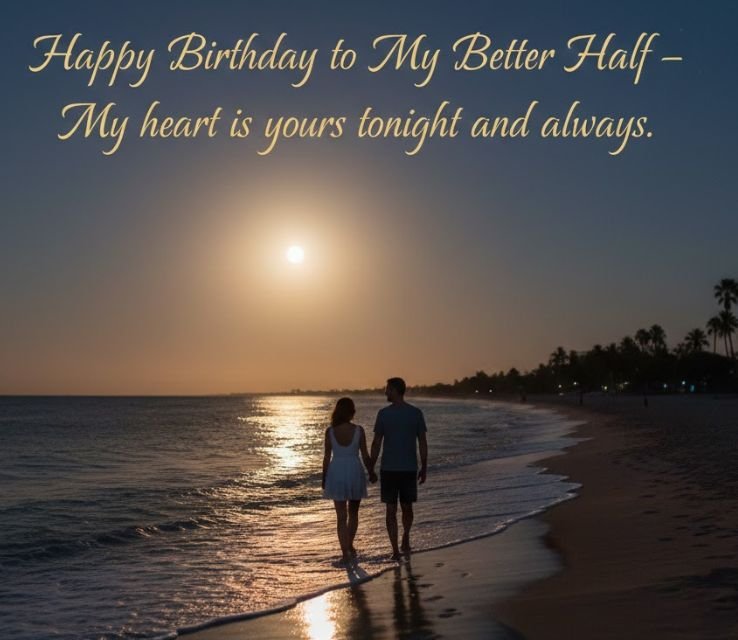 Romantic Happy Birthday to My Better Half