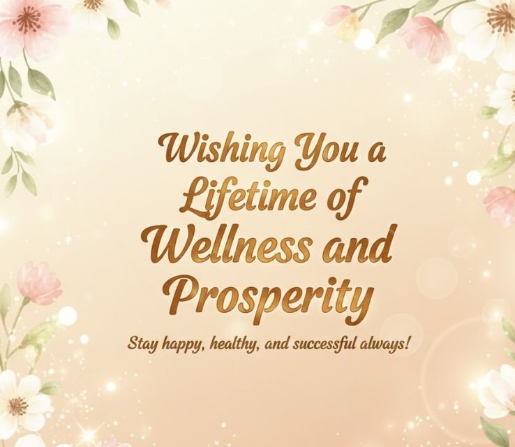 Wishing You a Lifetime of Wellness and Prosperity