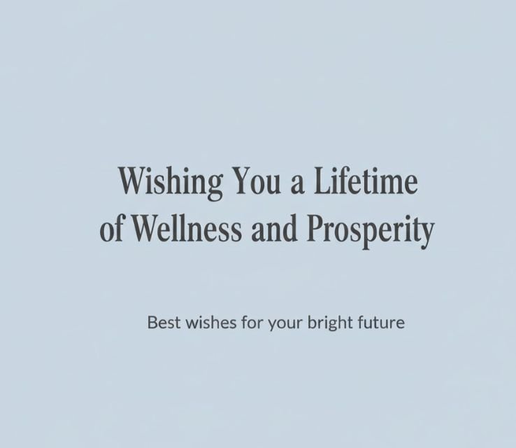 Wishing You a Lifetime of Wellness