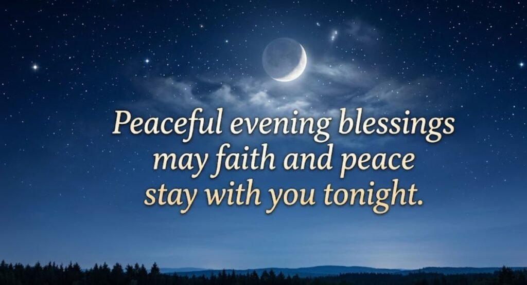 good evening blessings and prayers